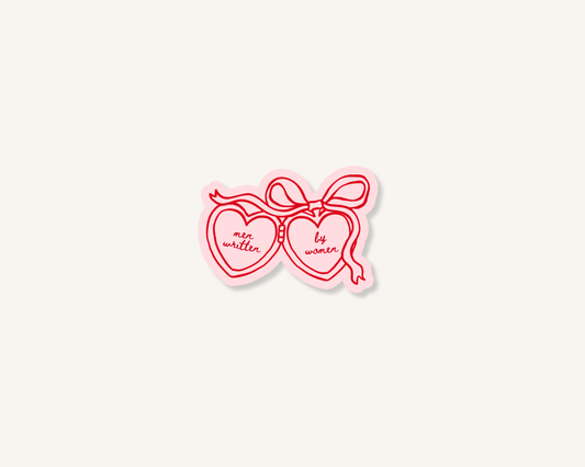 Men Written By Women Locket Sticker