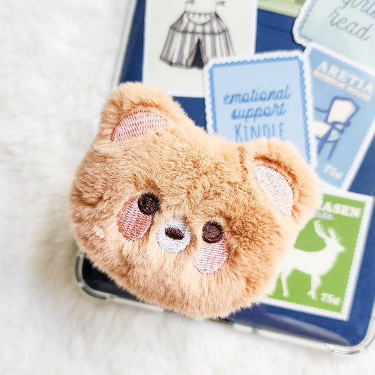 Cutie Bear Plush Adhesive Device Grip