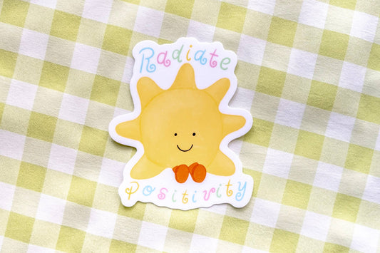 Radiate Positivity Vinyl Sticker