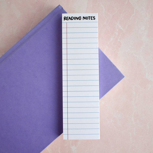 Reading Notes Bookmark Notepad