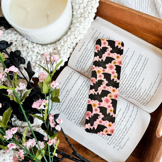 Floral Bats Bookmark