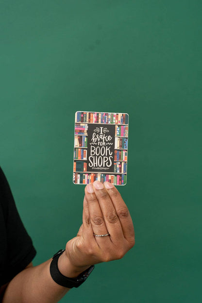 Brake for Bookshops Sticker