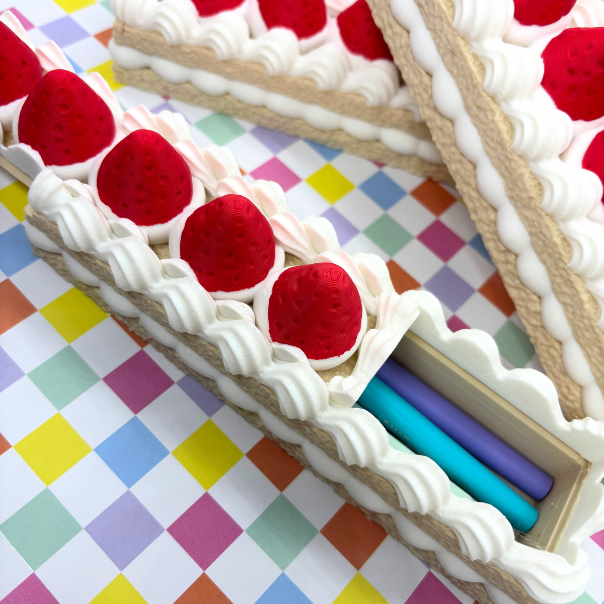 Strawberry Shortcake| Pen Case | 3D Printed|
