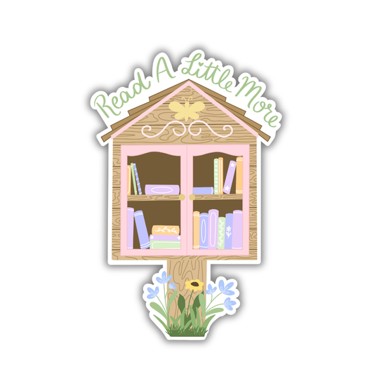 Read a Little More Sticker