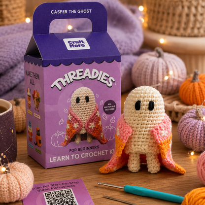 Halloween Crochet Kit for Beginners | Casper | DIY
