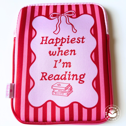 Happiest When Reading Book/Device Sleeve