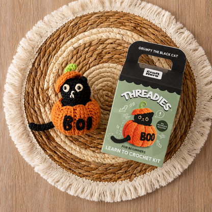 Pumpkin Grumpy Cat Crochet Kit