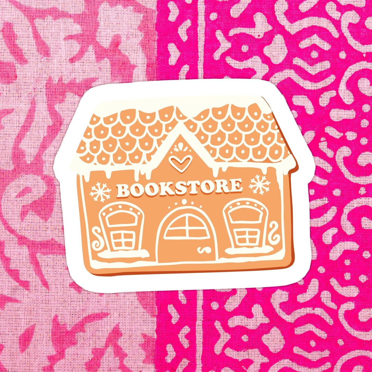 Gingerbread Bookstore Sticker