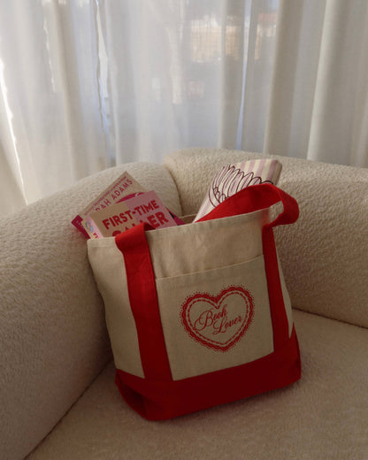 Mini Book Lover Tote Bag