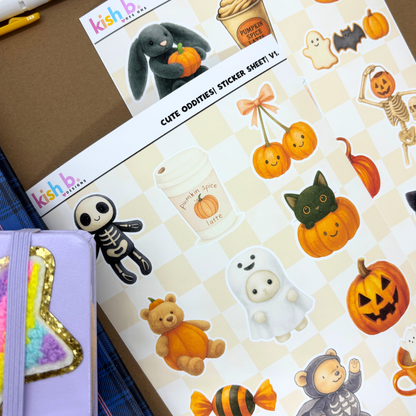 Cute Oddities Sticker Sheet