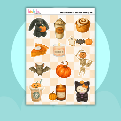 Cute Oddities Sticker Sheet