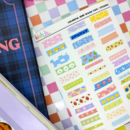 Mini Washi Tape Sticker Sheet