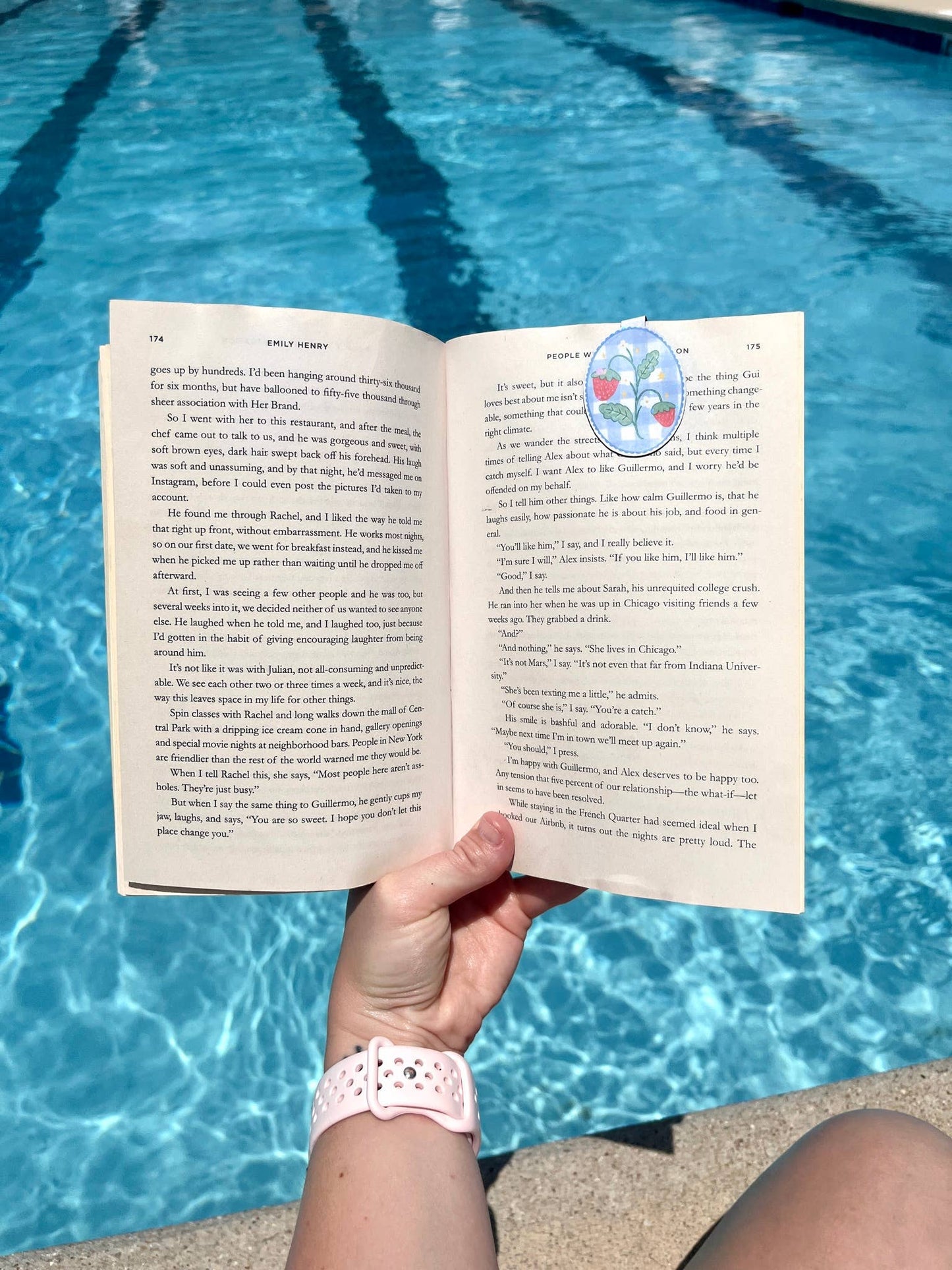 Strawberry Picnic Bookmark