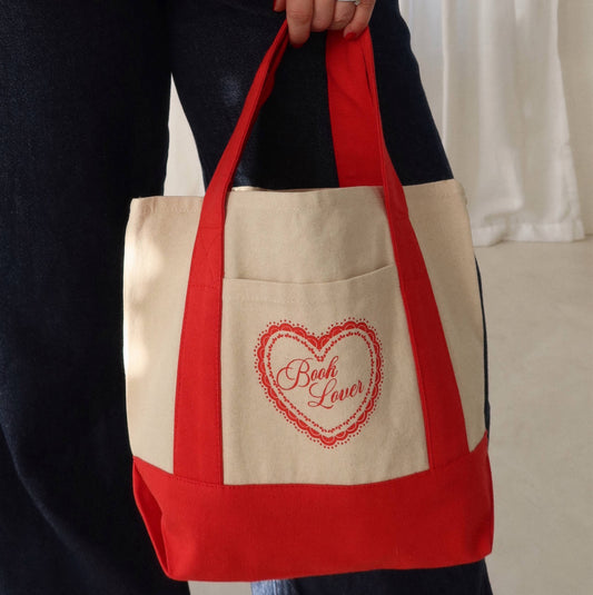 Mini Book Lover Tote Bag