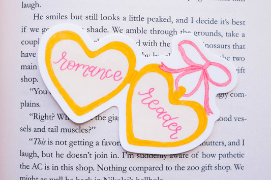 Romance Reader Locket Sticker