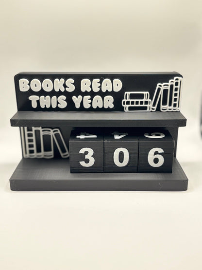 Book Counter Sign with Numbers