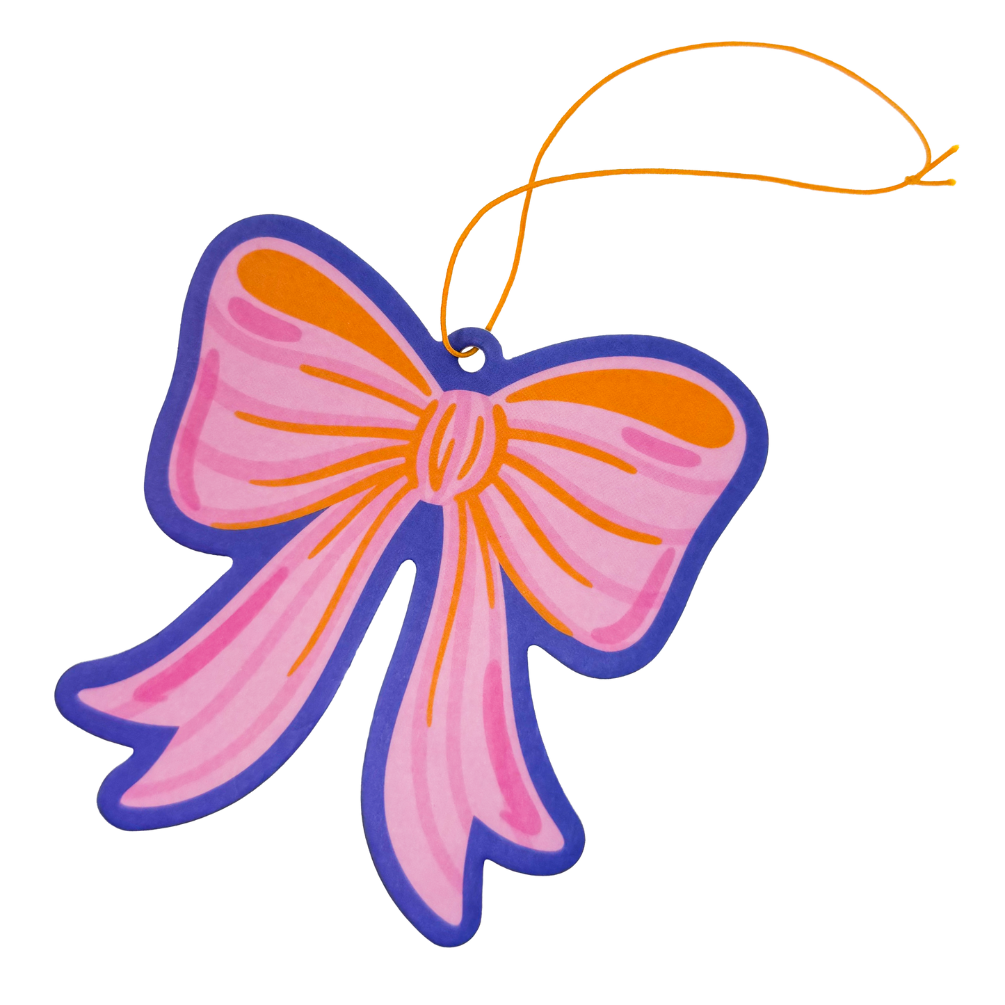 Pretty in Pink Striped Bow Air Freshener
