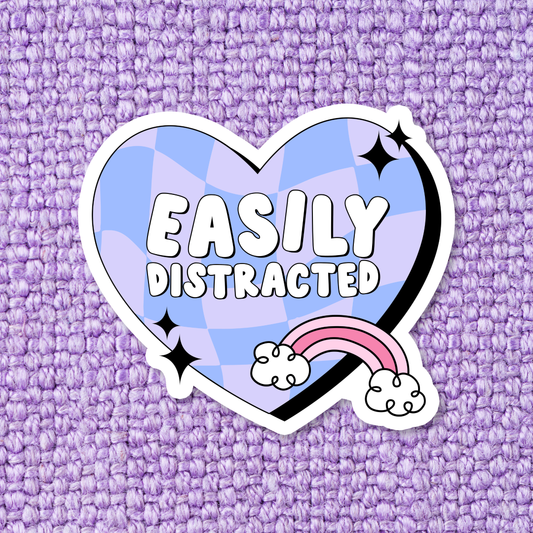 Easily Distracted Sticker