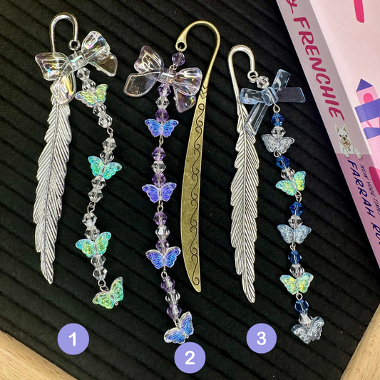 Simple Butterfly Bejeweled Bookmarks