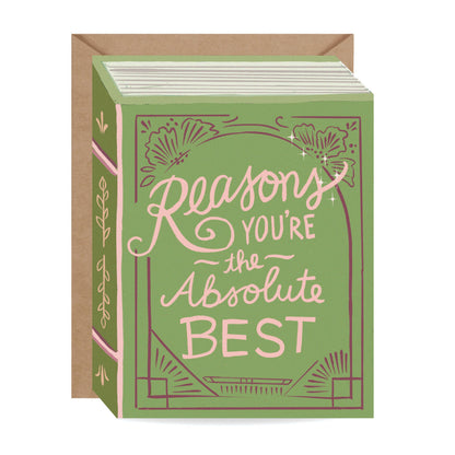 Reasons You're The Best Thank You Card