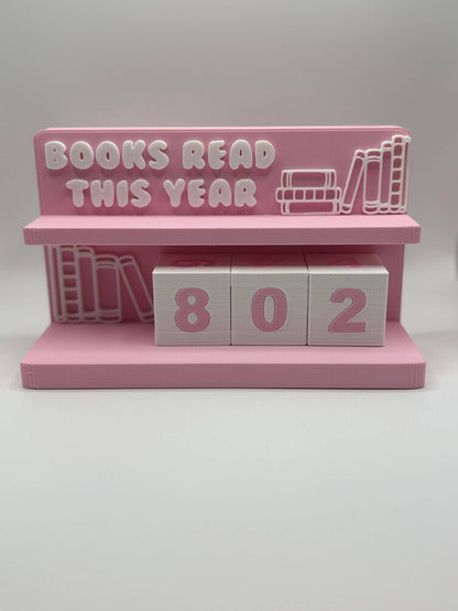 Book Counter Sign with Numbers