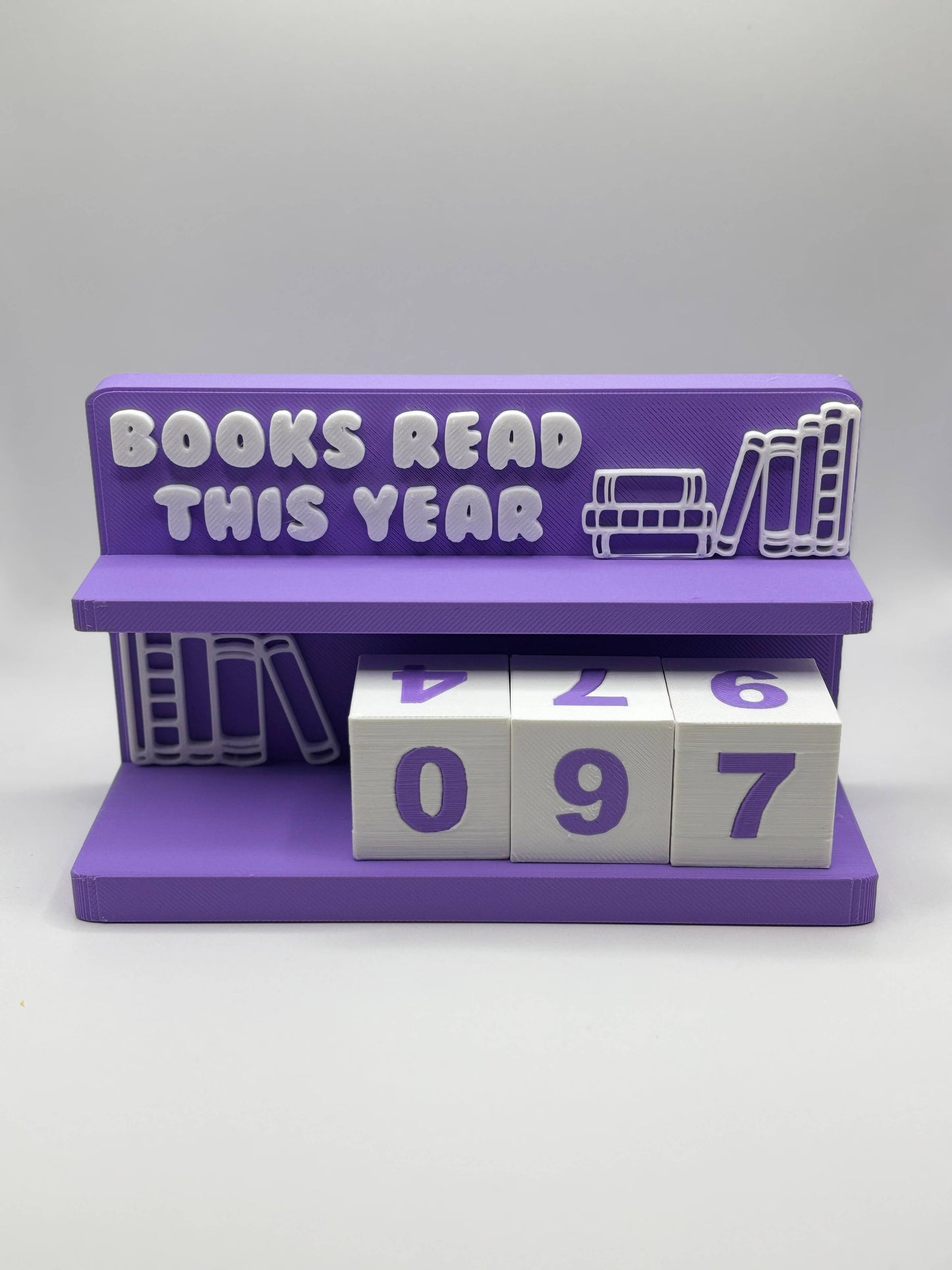 Book Counter Sign with Numbers