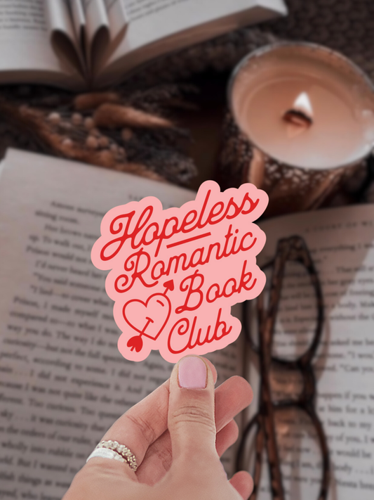 Hopeless Romantic Book Club Sticker