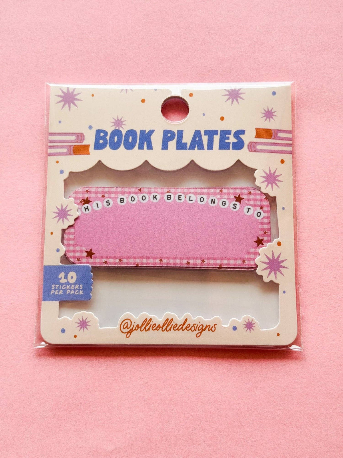 Letter Bead Book Plate Sticker Pack