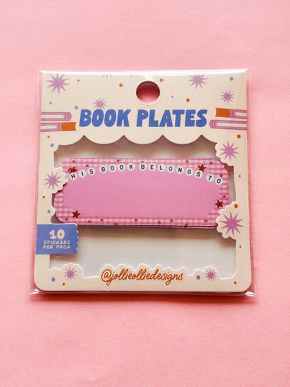 Letter Bead Book Plate Sticker Pack