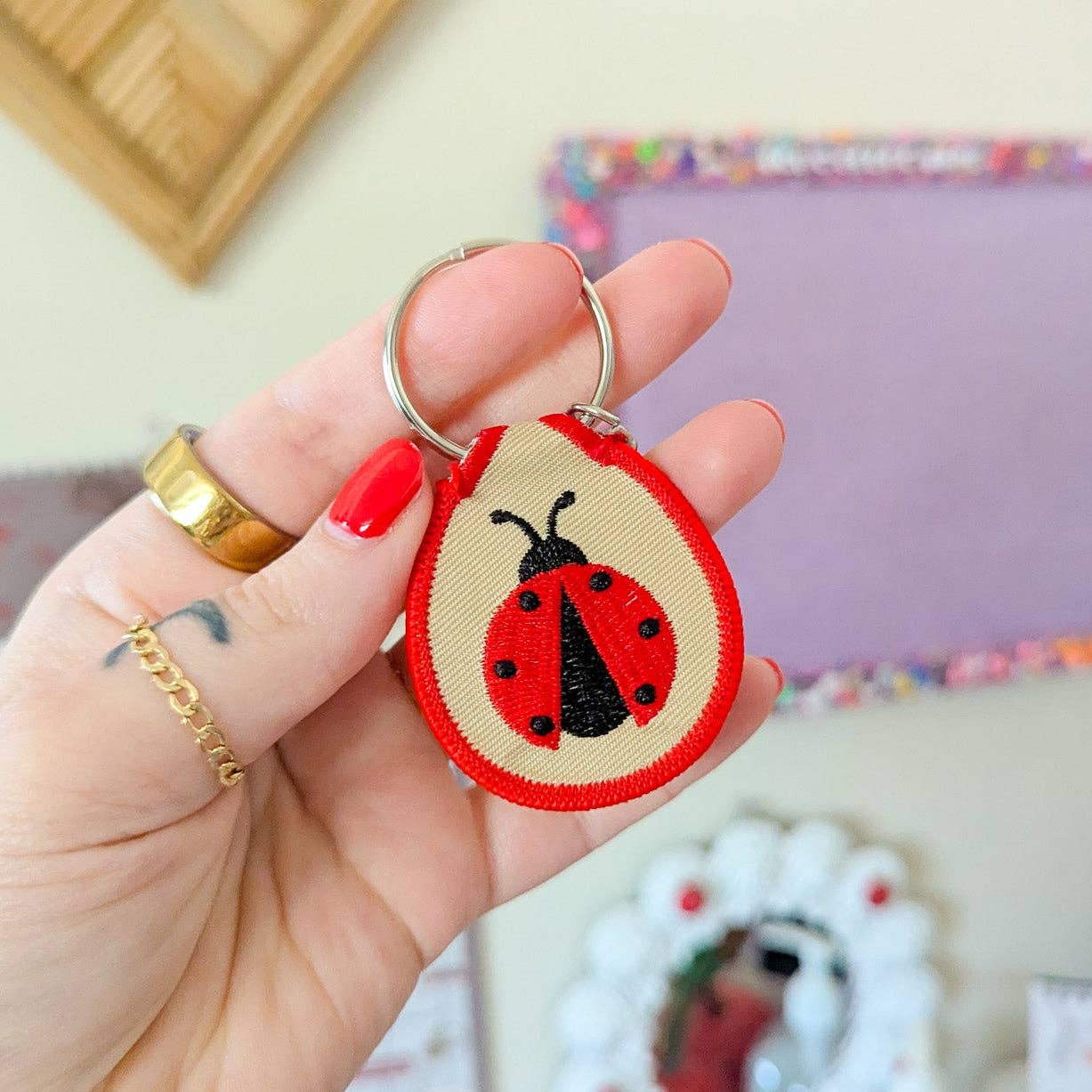 Ladybug keychain