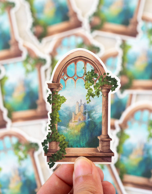 Evergreen Castle Sticker