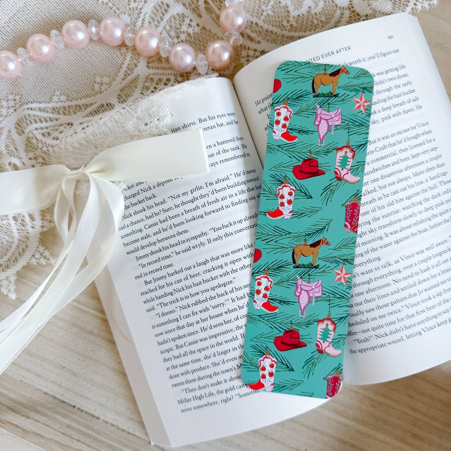 Cowboy Christmas Bookmark