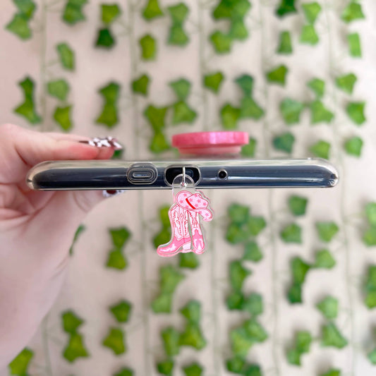 Cowgirl Boots Charm (USB C Port)