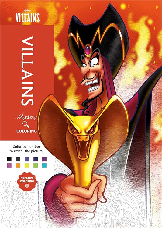 Disney Mystery Coloring: Disney Villains: A Color by Number Book cover image