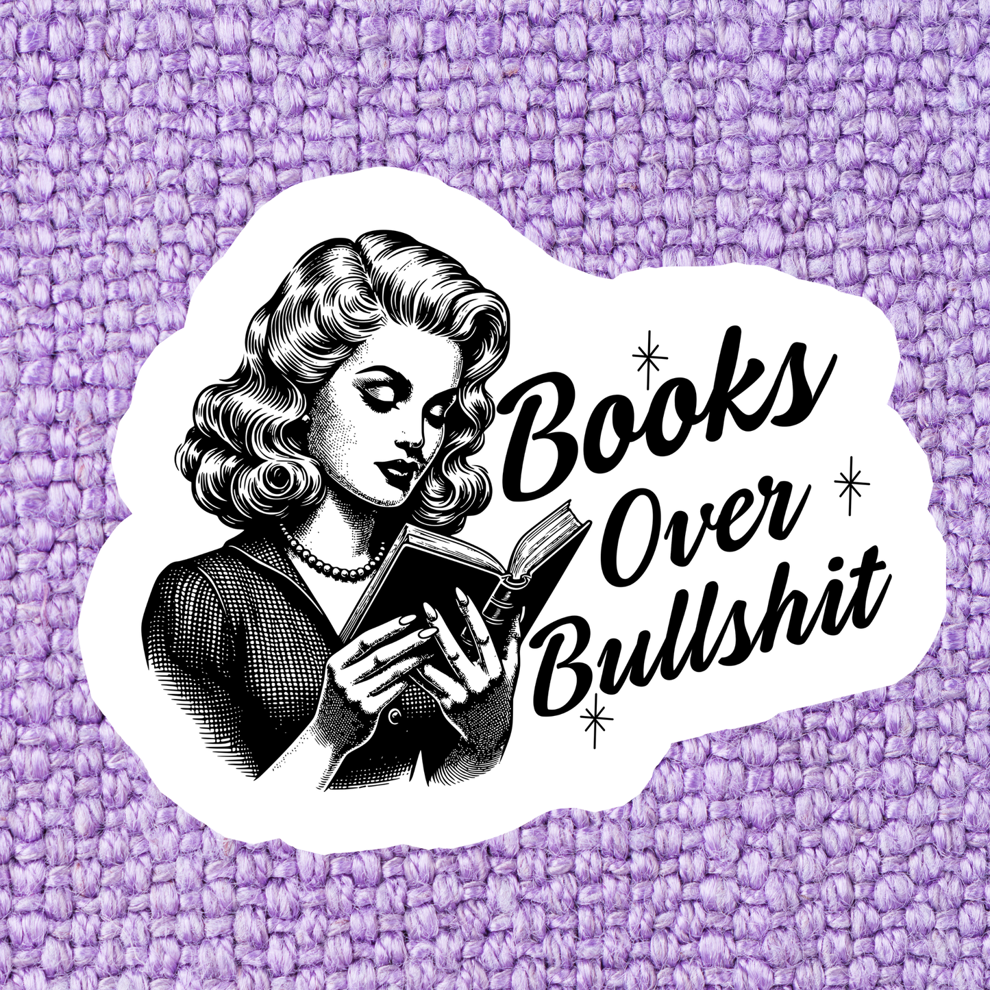 Books Over Bullshit Sticker