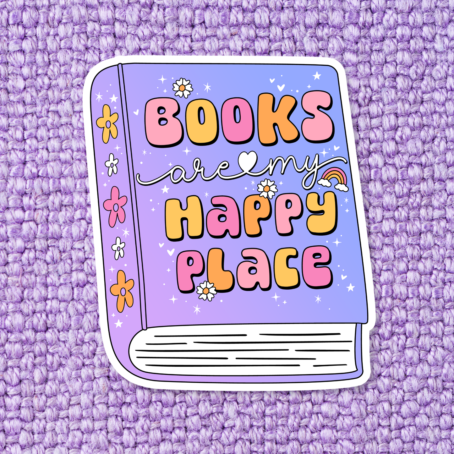 Books are My Happy Place Sticker