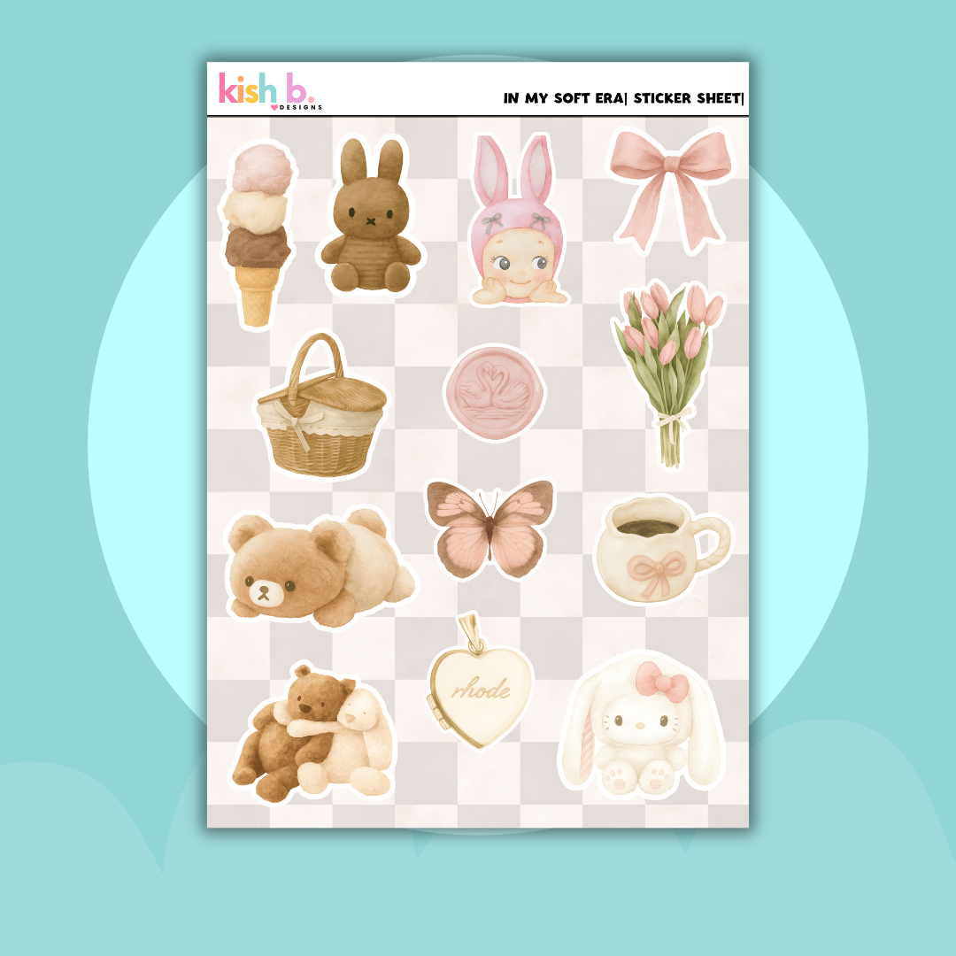 In My Soft Era Sticker Sheet