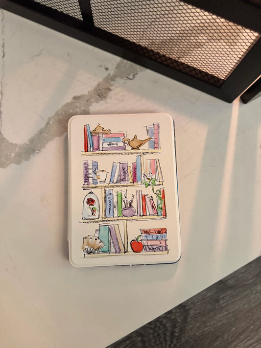 Cozy Bookshelf Kindle Cover