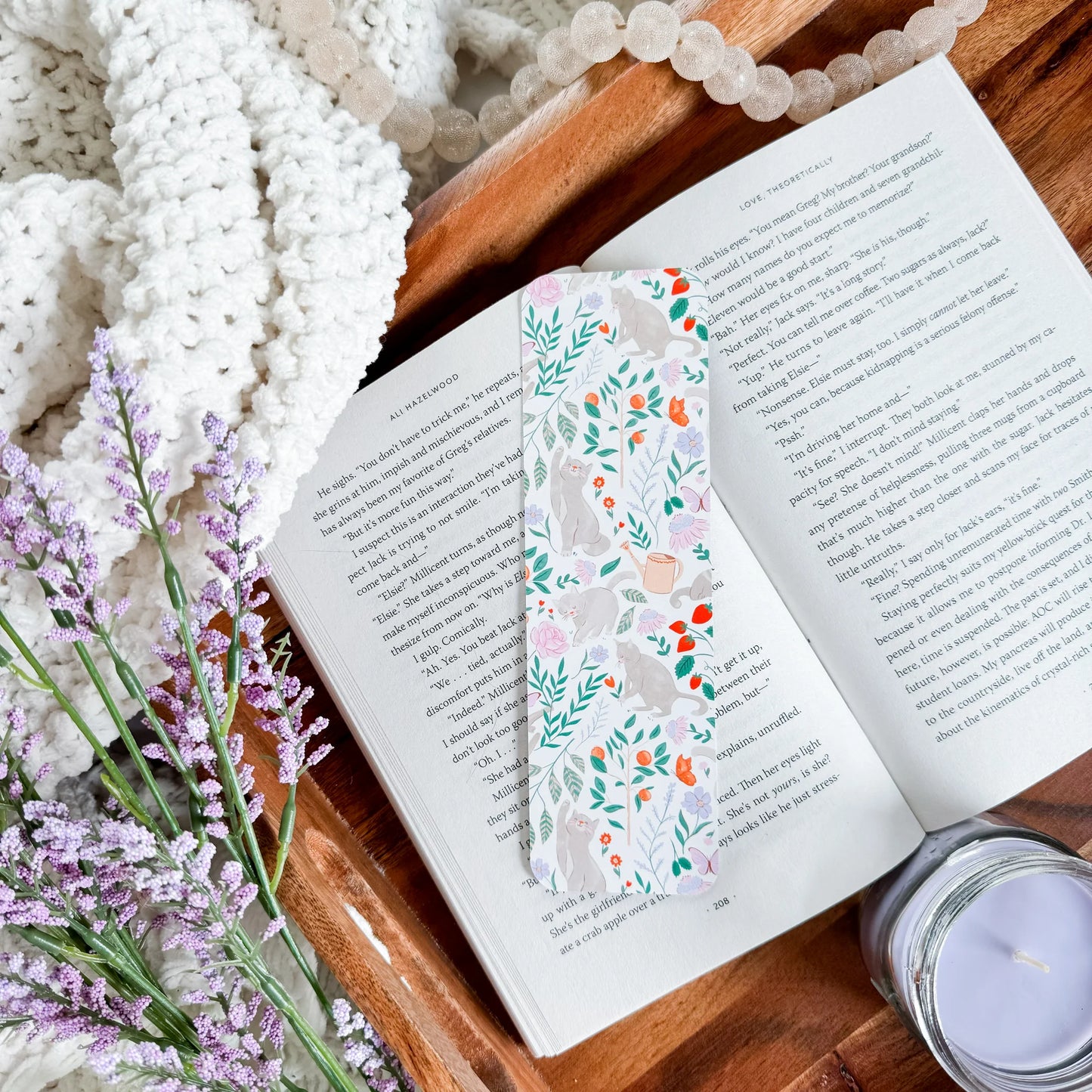 Cats In The Garden Bookmark