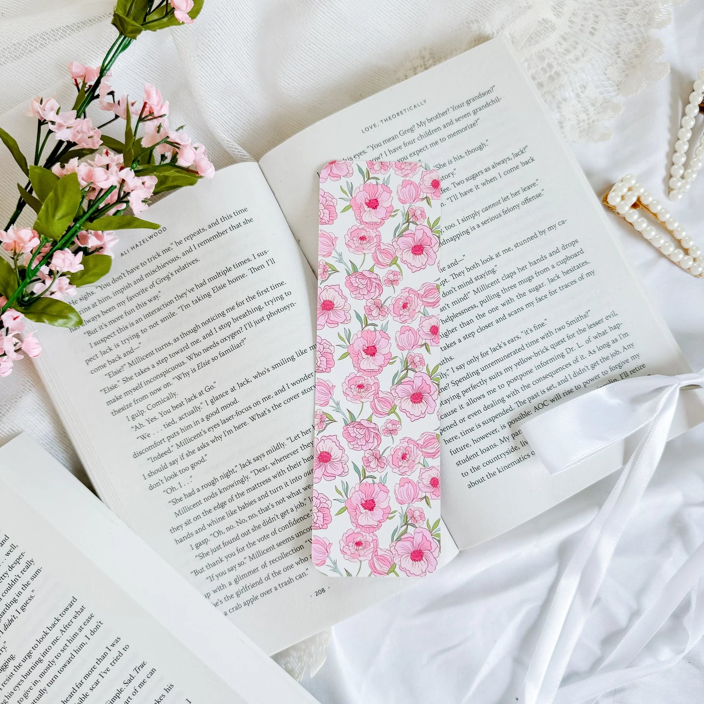 Pink Blossom Bookmark