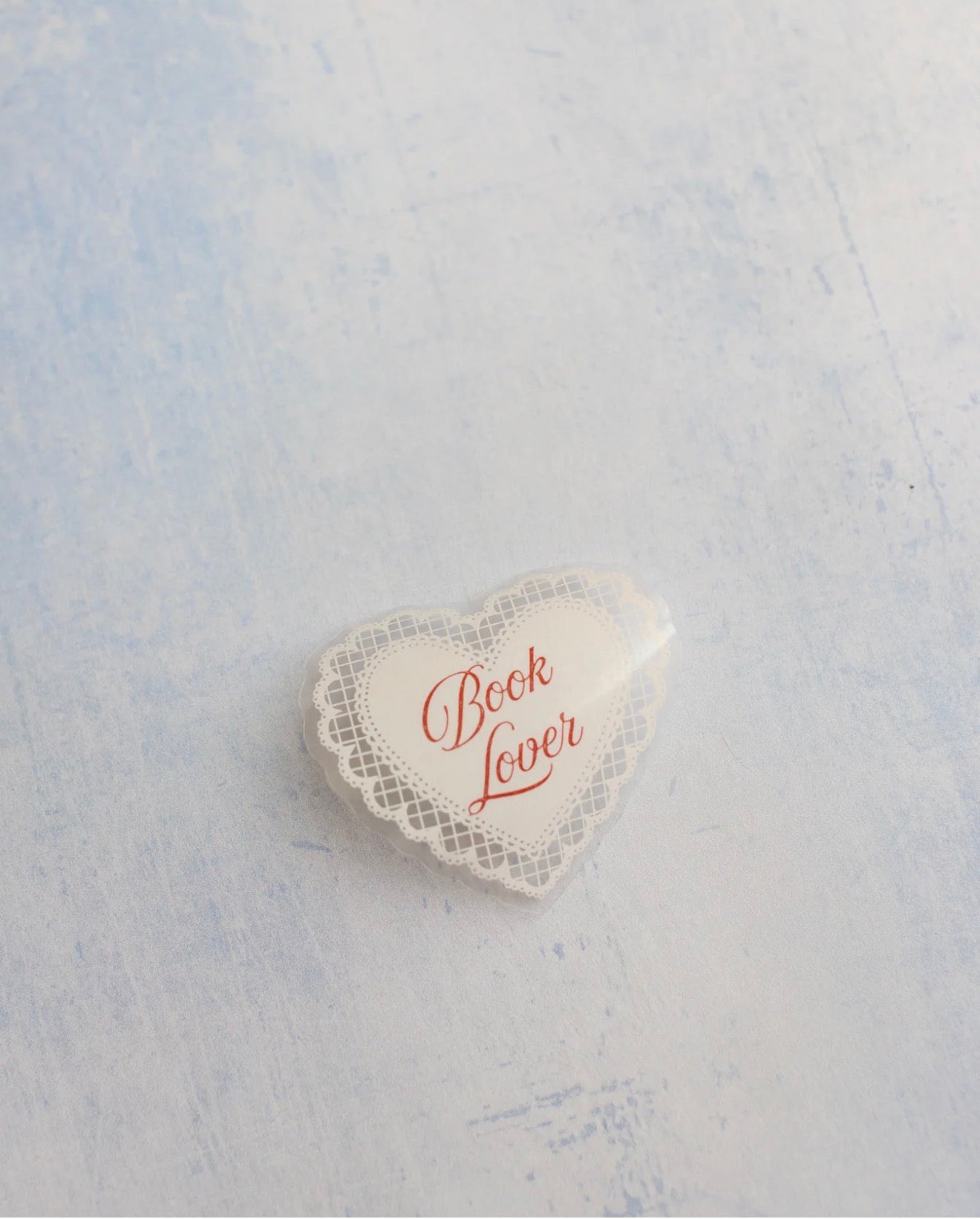 Book Lover Clear Sticker