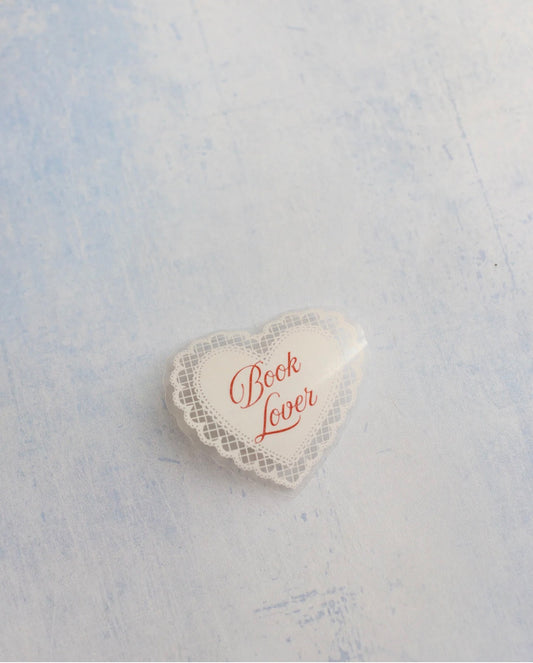 Book Lover Clear Sticker