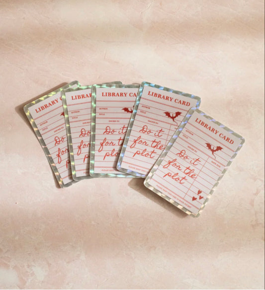 Library Card Sticker
