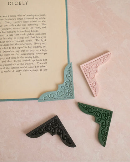 Leather Corner Bookmarks