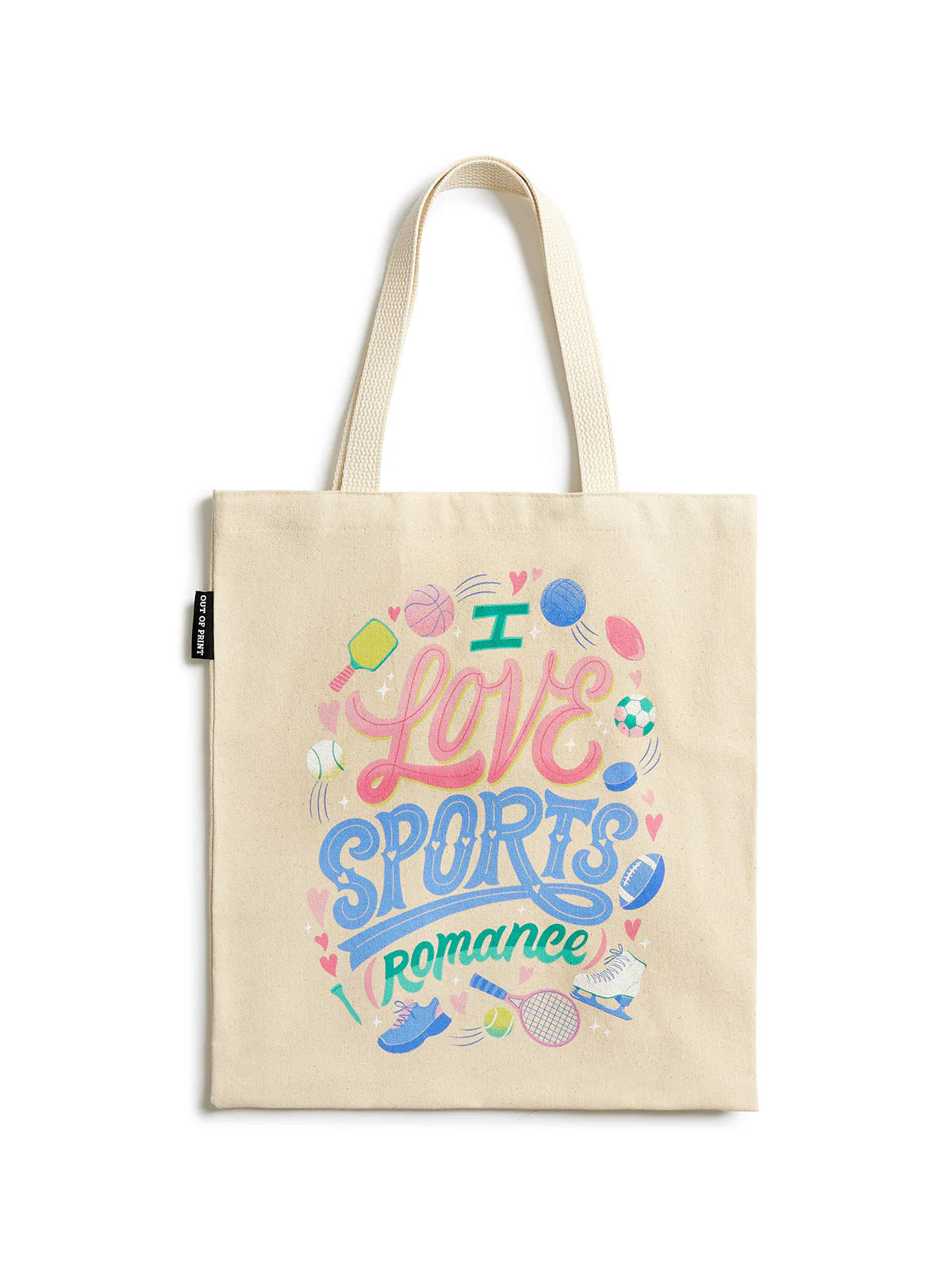 I Love Sports Romance Tote Bag