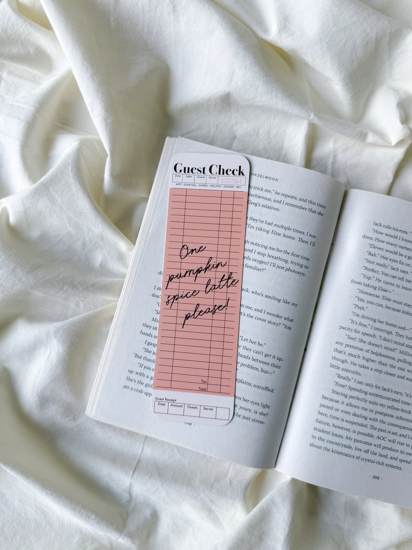 Pumpkin Spice Latte Bookmark