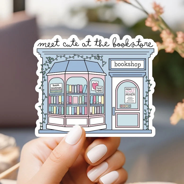 Meet Cute at the Bookstore Sticker