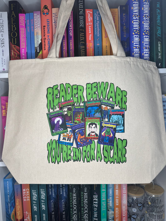 Reader Beware Tote Bag