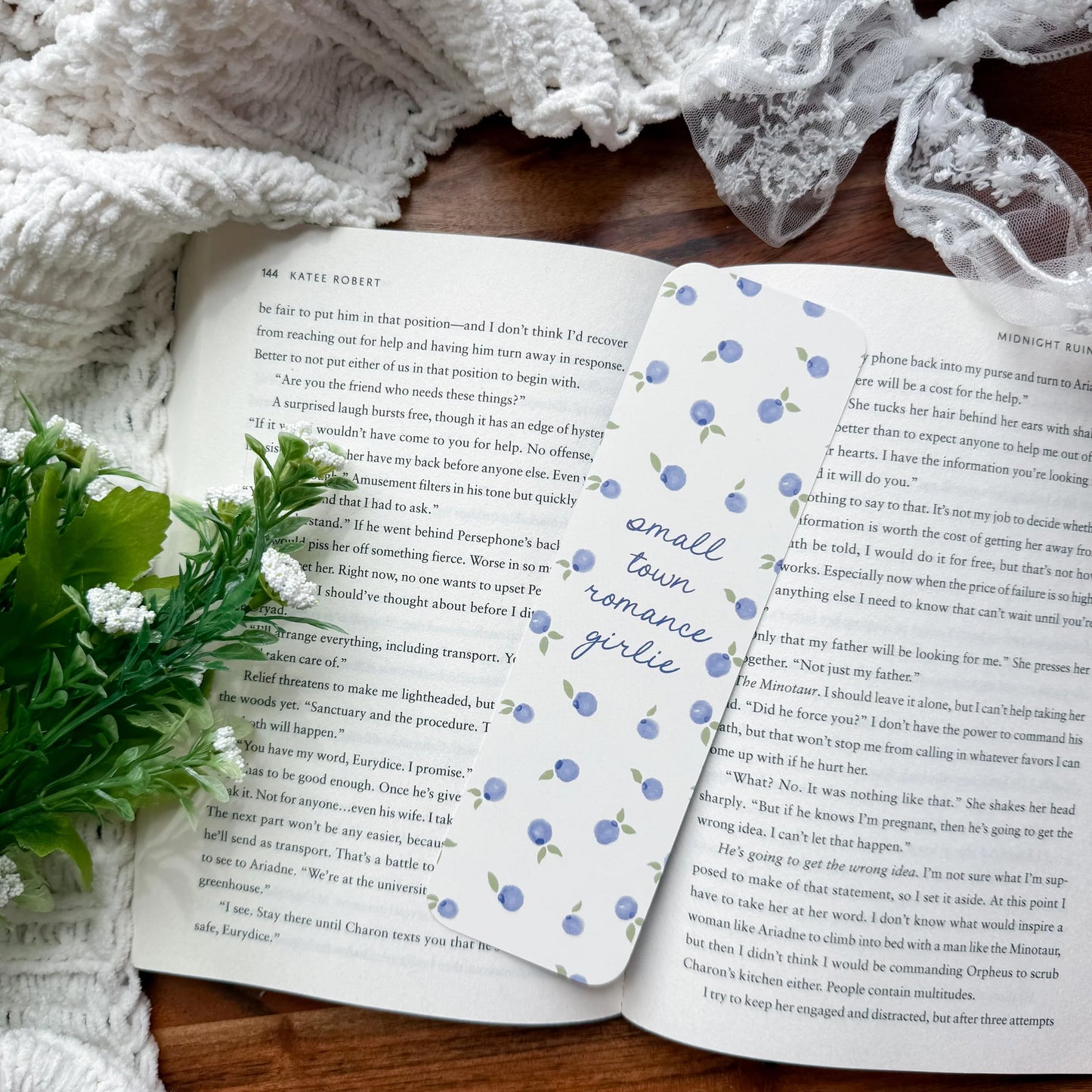 Small Town Romance Girlie Bookmark