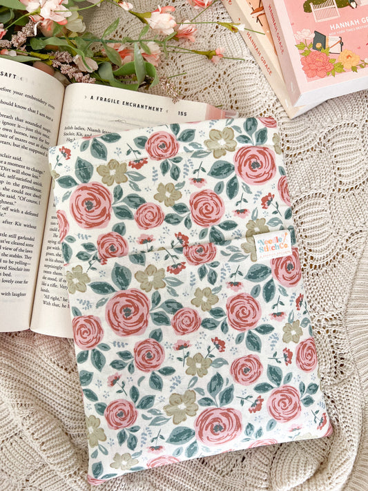 Cottage Floral Book/Kindle Sleeve